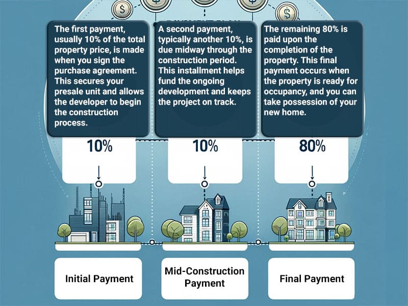 series of payments for Buying a presale property