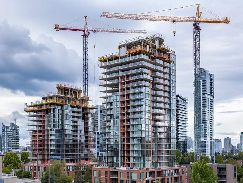 under construction buildings, Vancouver's presales market