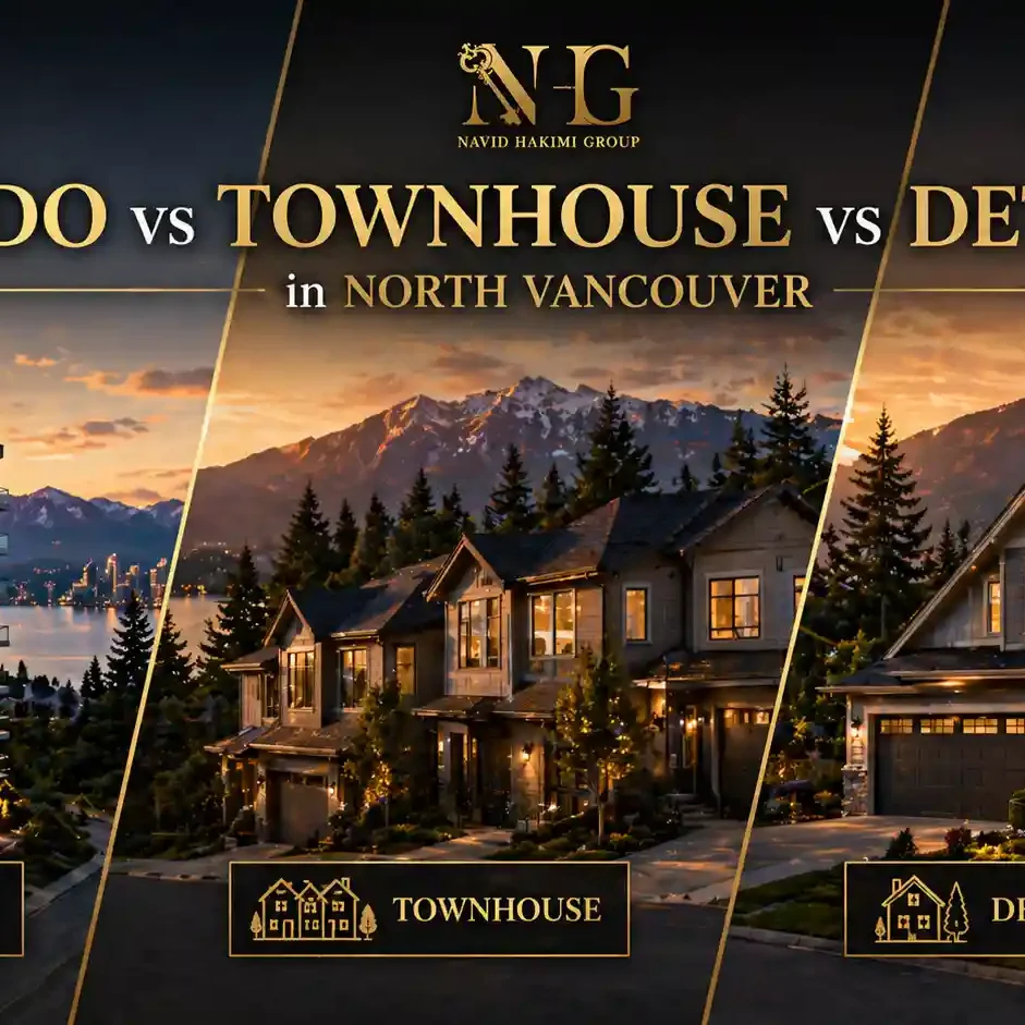 Navid Hakimi Group Articles 23 Condo vs Townhouse vs Detached in North Vancouver