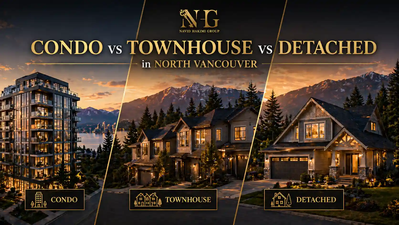 Condo vs Townhouse vs Detached in North Vancouver