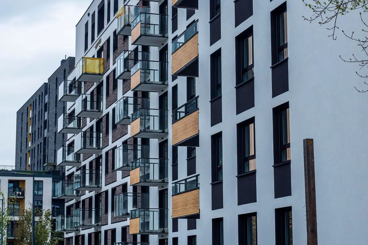 Modern multi-storey condominium building