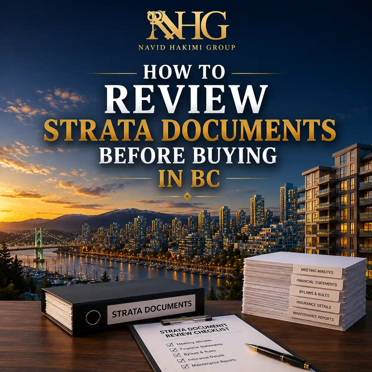 Reviewing strata documents before buying in BC
