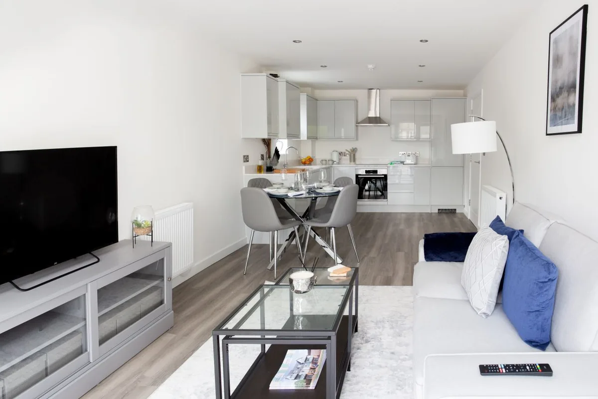 Navid Hakimi Group North Vancouver Home Selling Timeline Explained 2 Professionally staged condominium living room