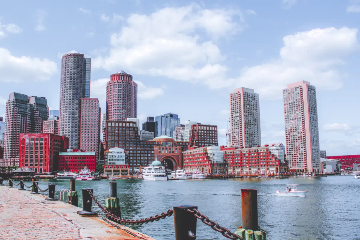 Waterfront buildings and shoreline properties