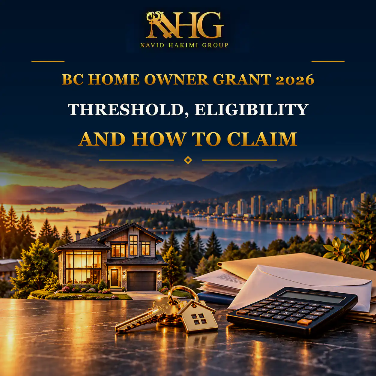 Navid Hakimi Group Home 17 British Columbia home and tax document representing the Home Owner Grant