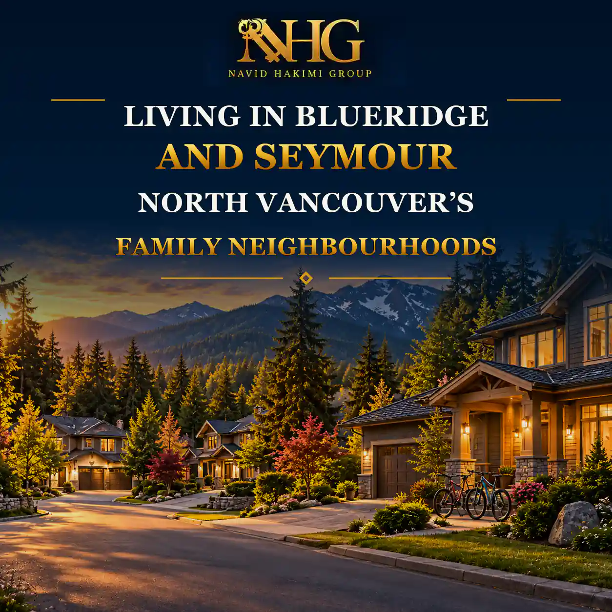 Family neighbourhood in Blueridge and Seymour North Vancouver