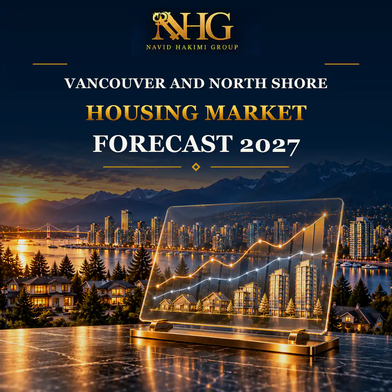Navid Hakimi Group Home 18 Vancouver and North Shore skyline representing the 2027 housing market forecast